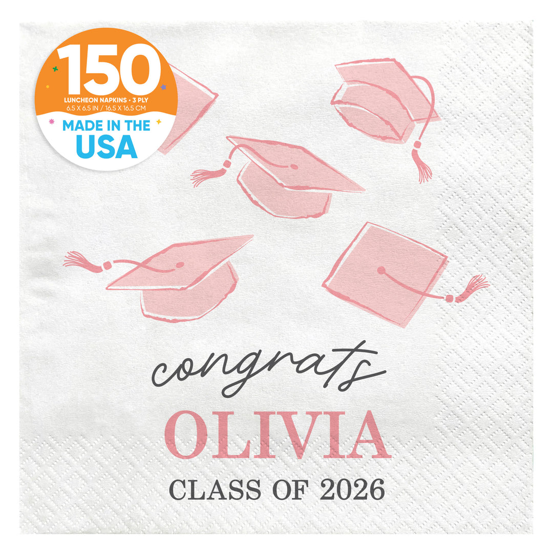 Custom Text - Grad Napkins