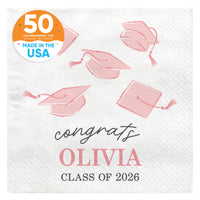Custom Text - Pastel Grad Napkins