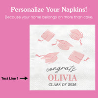 Custom Text - Pastel Grad Napkins