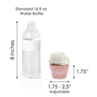 Rose Gold Grad - Cupcake Decoration - 2026 Graduation Party Cupcake Wrappers and Treat Picks Kit - Set of 24