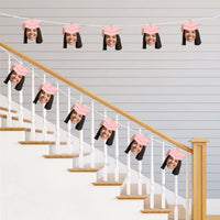 Custom Fun Face Rose Gold Grad Cap Essentials - 20 Ct
