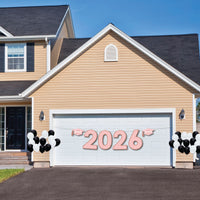 Rose Gold Grad - Large Graduation Party Decorations -  2026 - Outdoor Letter Banner