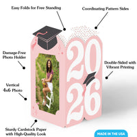 Pastel Grad Photo Centerpieces - 8 Ct