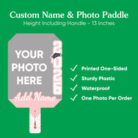 Custom Pastel Grad Photo Paddle 1, 3, 6, or 12 Ct