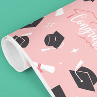 Rose Gold Graduation Wrapping Paper, Class of 2026