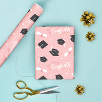 Rose Gold Graduation Wrapping Paper, Class of 2026