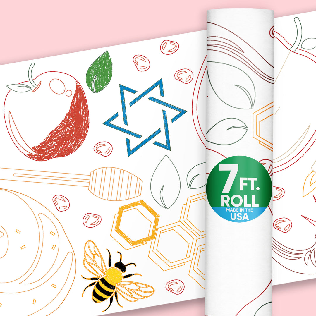 Rosh Hashanah - Coloring Table Runner - 7'