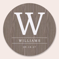 Custom Text Coasters - Rustic