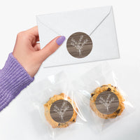 Rustic Wedding Envelope Seal Stickers - 120 Ct