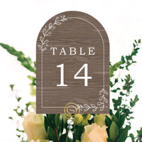 Rustic Wedding Table Numbers - 20 Ct
