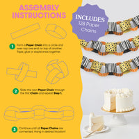 Safari Animals DIY Paper Chains - 128 Pc