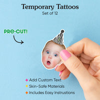 Pre-cut safari animal print temporary tattoo sheet