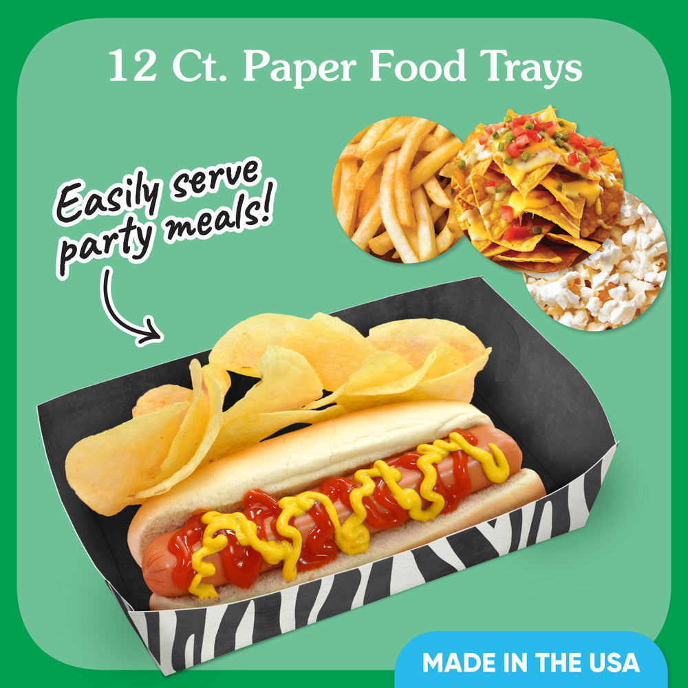 Safari Animal Prints Paper Food Trays