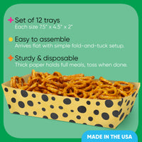 Double-sided safari animal print paper food tray