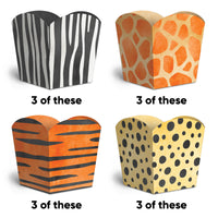 Safari Animals Treat Boxes - 12 Ct