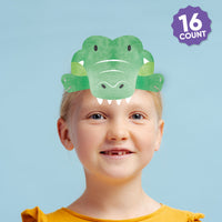 Safari animals paper headbands set of 16