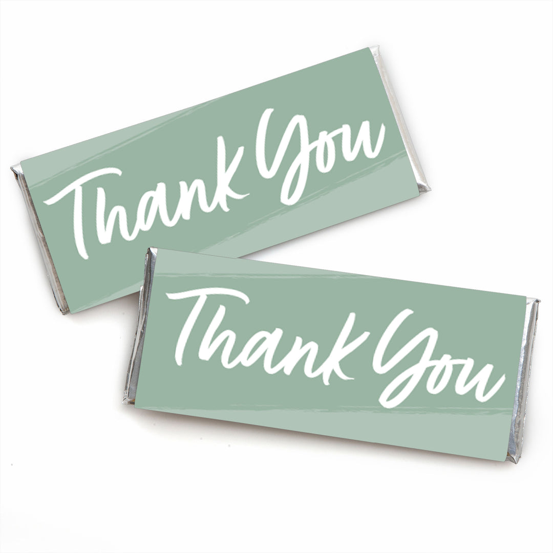 Champagne Elegantly Simple - Candy Bar Wrapper Guest Party Favors - Set of 24