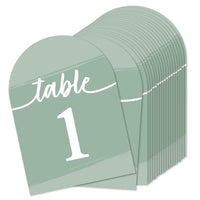Elegantly Simple Table Numbers - 20 Ct