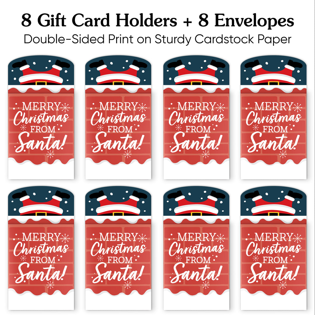 Merry Christmas from Santa Nifty Gifty Card Holders - 8 Ct
