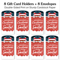 Merry Christmas from Santa Nifty Gifty Card Holders - 8 Ct