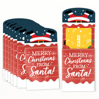 Merry Christmas from Santa Nifty Gifty Card Holders - 8 Ct