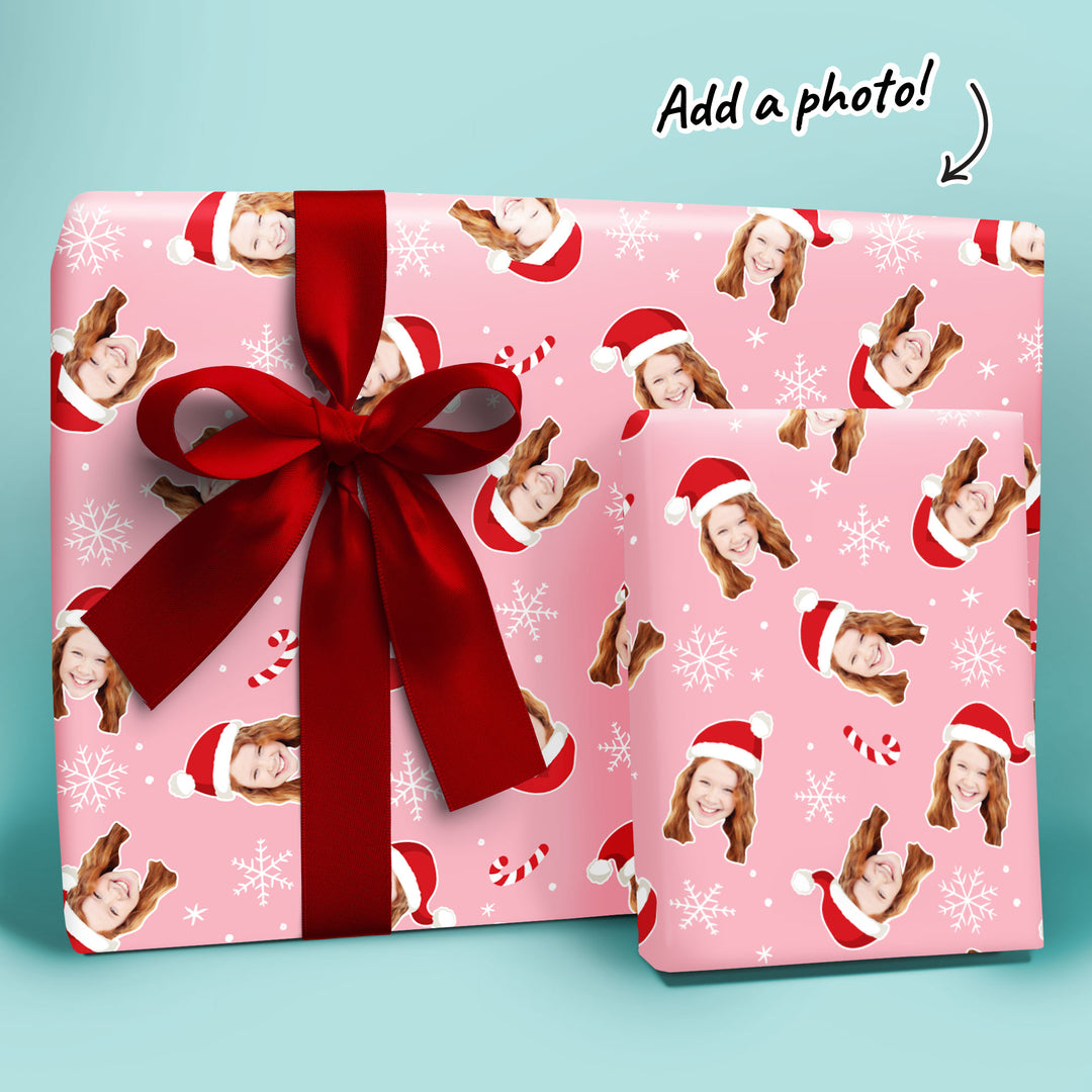 Personalized Christmas wrapping paper with uploaded photo