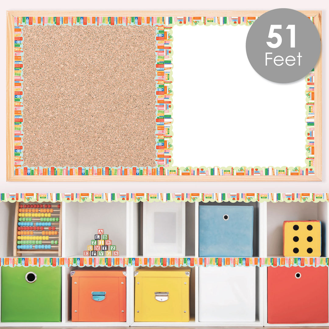 School Books Bulletin Board Borders - 51 Feet