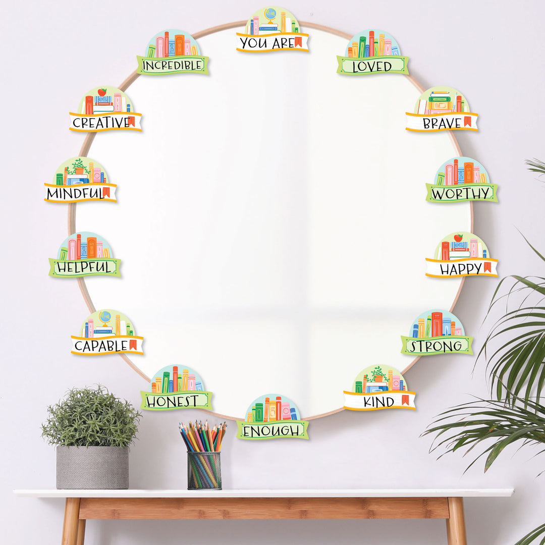 School Books Classroom Name Tags - 32 Ct