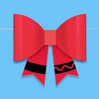 School Supplies - 3D Bow Banner