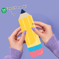 Pencil and scissors banner close-up colorful school supplies design