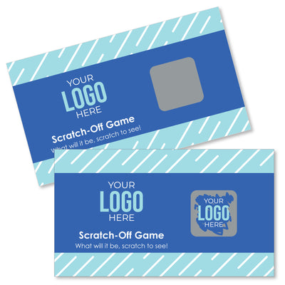 Custom Logo Scratch Off Cards - Personalized Branded Business Party Game - 22 Count