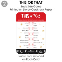 Secret Santa Fill-In Questionnaire Form - Christmas Gift Exchange Party Cards - Activity Duo Games - Set of 20