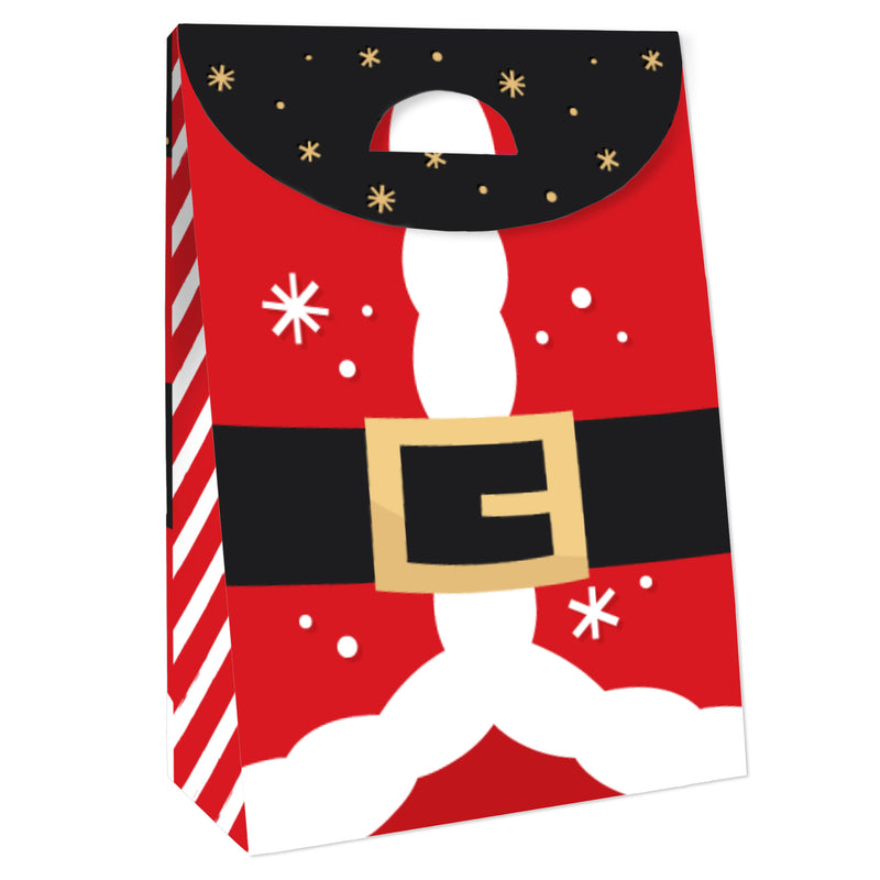 Secret Santa - Christmas Gift Exchange Gift Favor Bags - Party Goodie Boxes - Set of 12