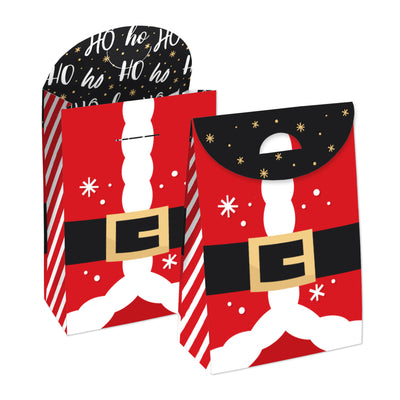 Secret Santa - Christmas Gift Exchange Gift Favor Bags - Party Goodie Boxes - Set of 12