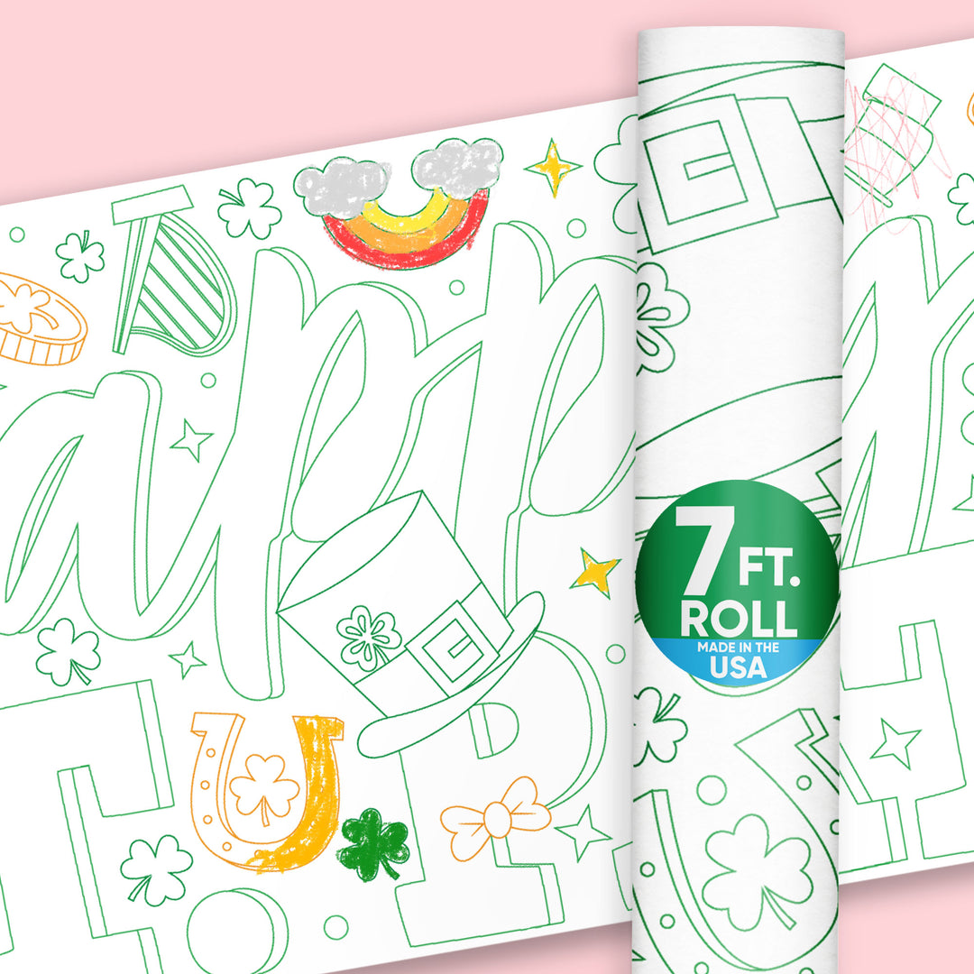 St. Patrick’s Day - Coloring Table Runner - 7'