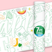 St. Patrick’s Day - Coloring Table Runner - 7'