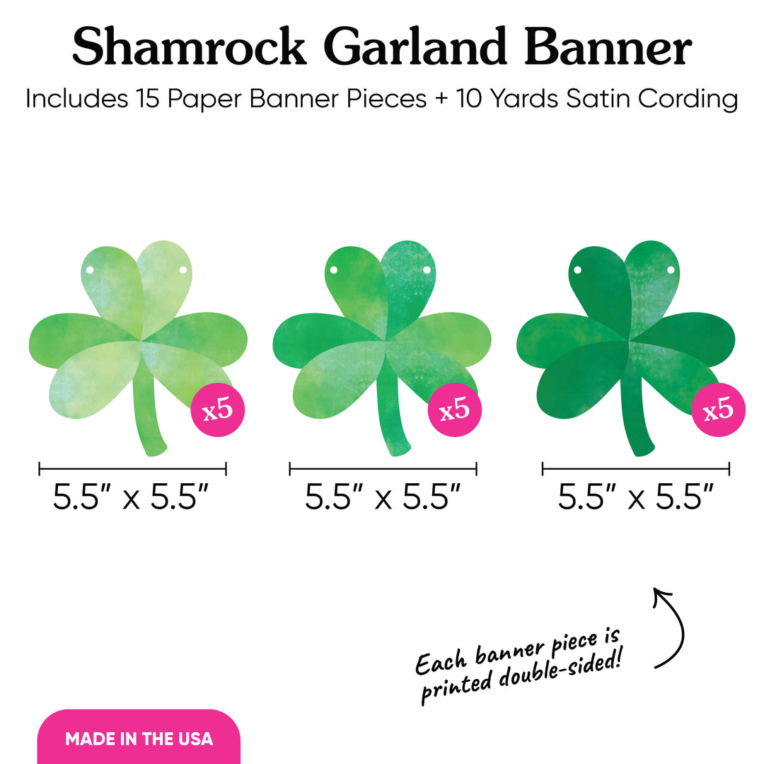 Shamrock Garland Banner