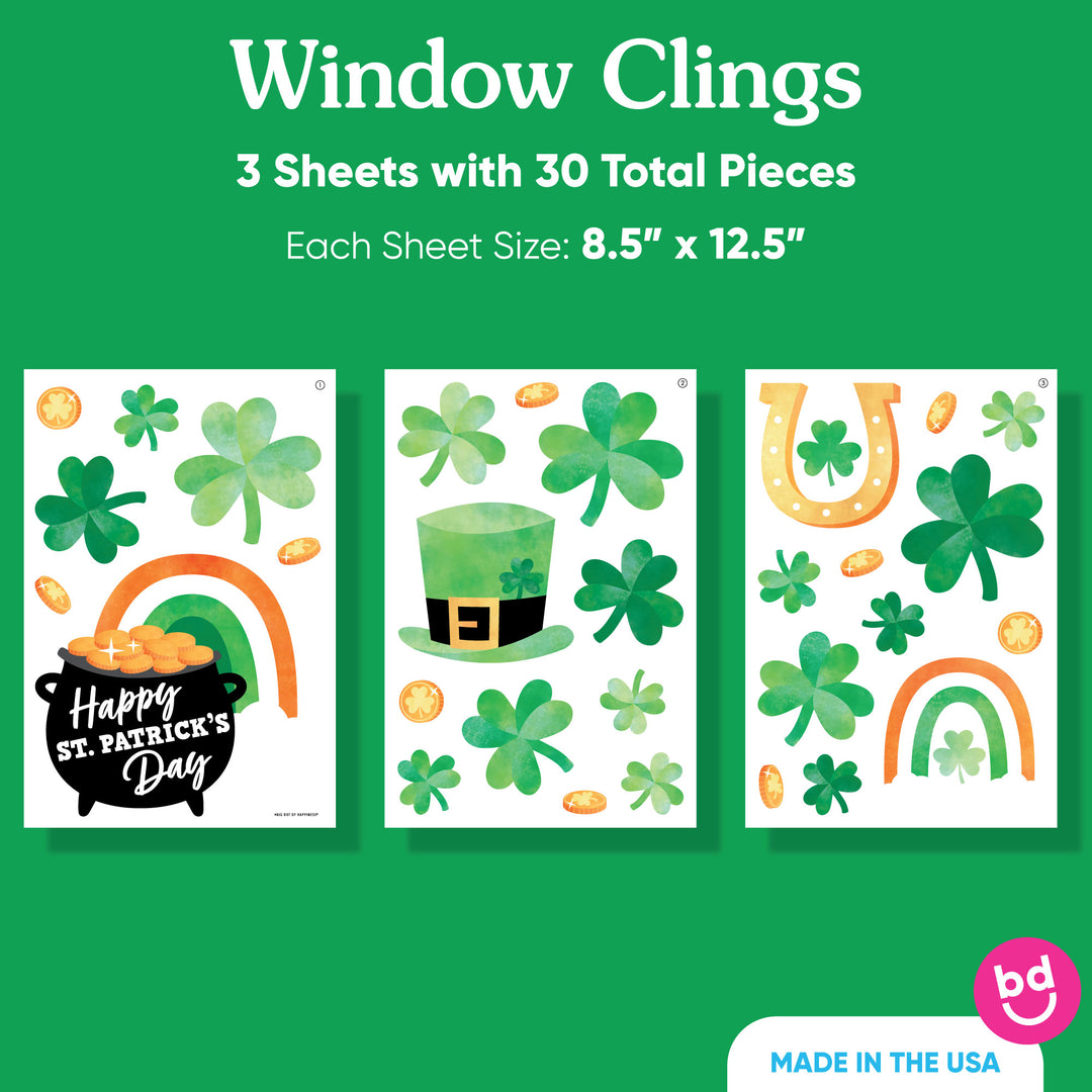 St. Patrick’s Day Window Clings