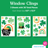 St. Patrick’s Day Window Clings