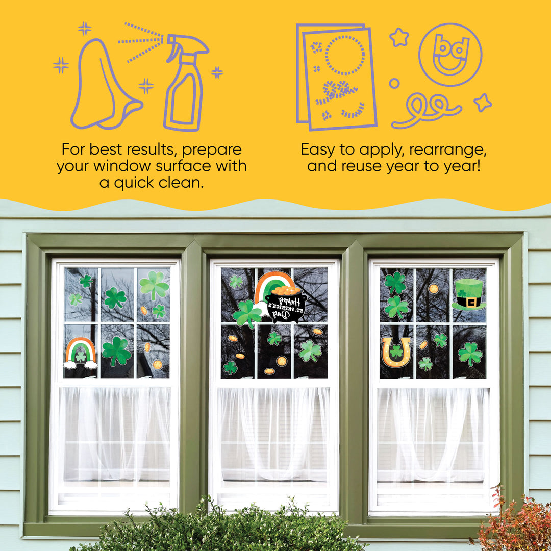St. Patrick’s Day Window Clings