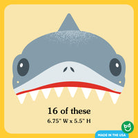 Shark Paper Headbands - 16 Ct