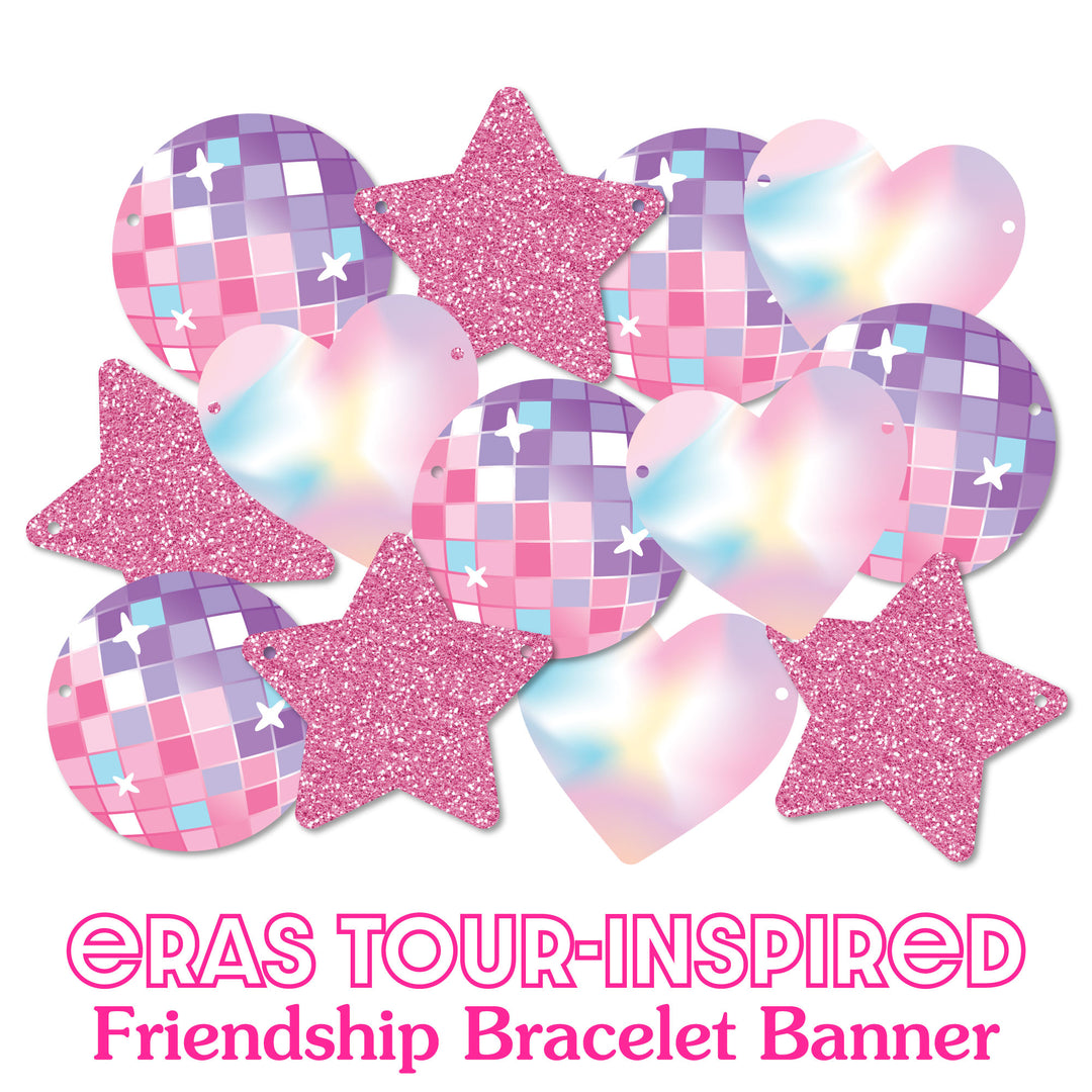 She Found Her Lover Banner, Eras Bachelorette Party Decorations, Large Bridal Shower Friendship Bracelet Banners, 28 Pieces