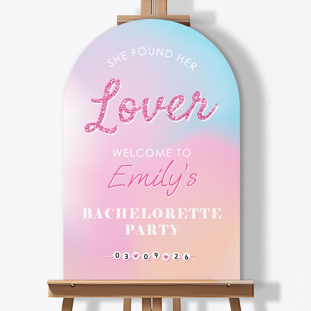Custom Text She Found Her Lover Welcome Sign