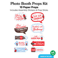 She's Ready to Pop Funny Photo Props - 10 Ct