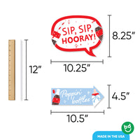 She's Ready to Pop Funny Photo Props - 10 Ct