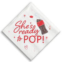 Napkins - She's Ready to Pop - 24 Ct