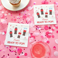 Custom Text Napkins - She's Ready to Pop - 50 Ct