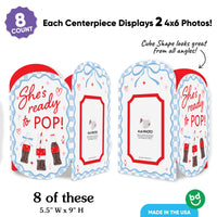 She's Ready to Pop Photo Centerpieces - 8 Ct