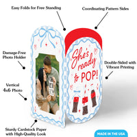 She's Ready to Pop Photo Centerpieces - 8 Ct