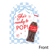 She's Ready to Pop Shaped Fill-In Invitations - 12 Ct